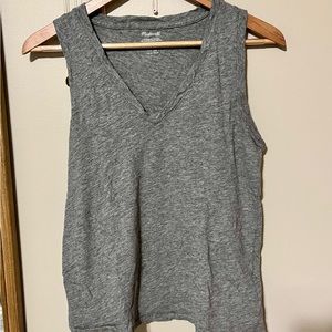 Madewell XS grey whisper cotton tank